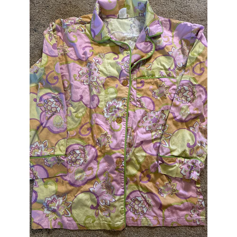 BEDHEAD, vintage pajama set, retro floral pattern, size Small S - Picture 2 of 6